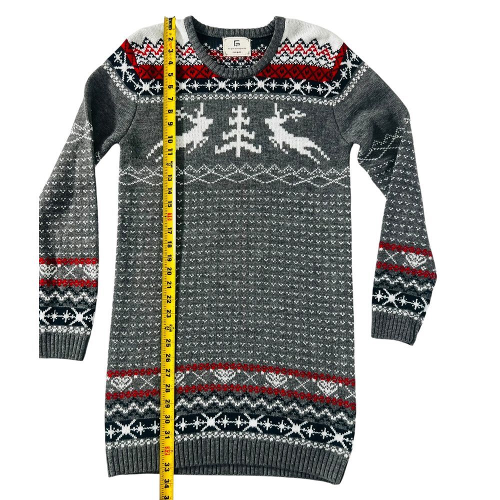 For Girls and Perfect Life Sweater Dress Reindeer Christmas Tree Holiday Warm - Picture 6 of 10